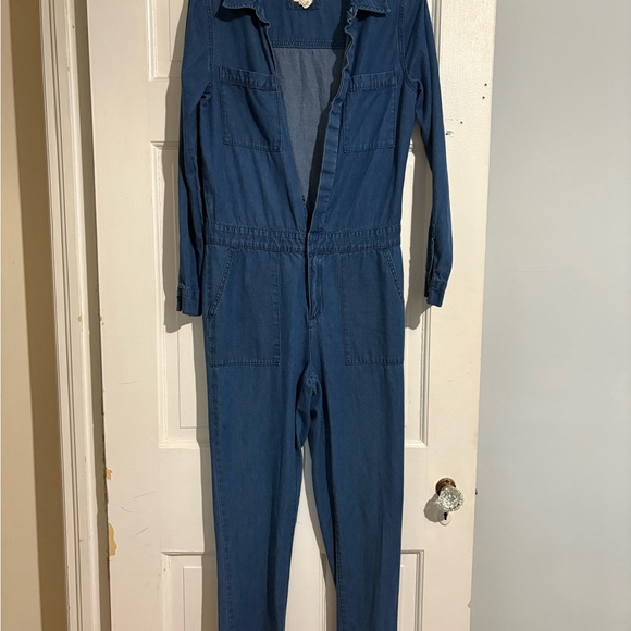 Forever 21 Pants - Denim Blue Jumpsuit